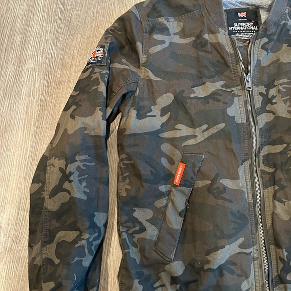 Superdry The Rookie Camouflage Military International Bomber Jacket - Picture 4 of 5